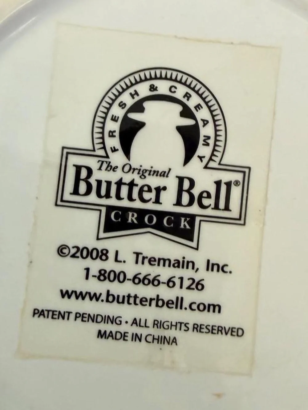 White butter bell